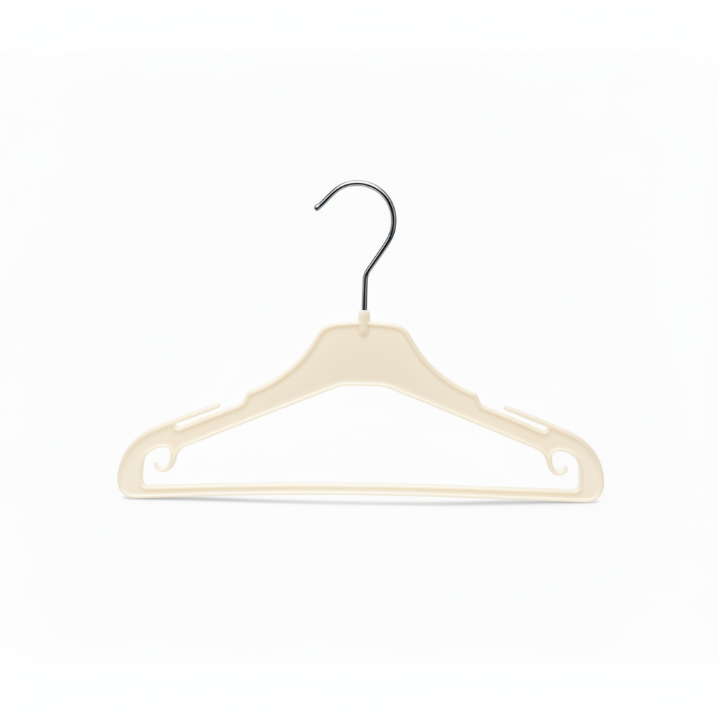 Children's hanger with bar, white, 30 cm