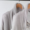Wooden hanger, jacket hanger with non-slip trouser bar, angled, white, 13/50 mm thick, 45 cm