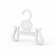Shoe hanger, white, W12 cm x H11 cm, LOGO/ price plate 4 x 3 cm.