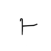 Product hook for grid, backplate H5.9 cm, black, 5 cm
