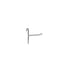 Product hook for grid, backplate H5.9 cm, galvanized, 5 cm