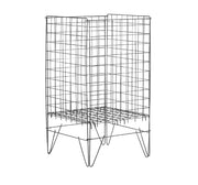 Sale basket with adjustable bottom – black, 43 x 43 x H77 cm