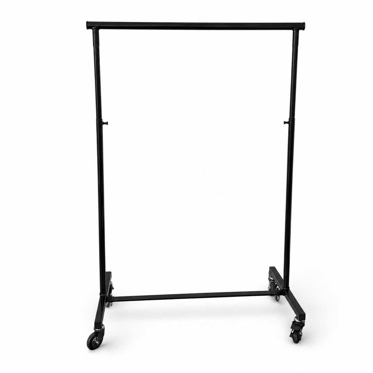Garment Rack - Small Black - Luxury. W 100-161 (hanger extension) x D 50 x H 121-191 cm.