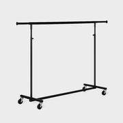 Clothing rack - Extra wide, black - Luxury. W 150-210 (hanger extension) x H 130-200 cm.