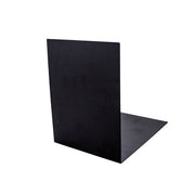 Book support, black. 20 x 20 x 15 wide. 1 mm, metal.