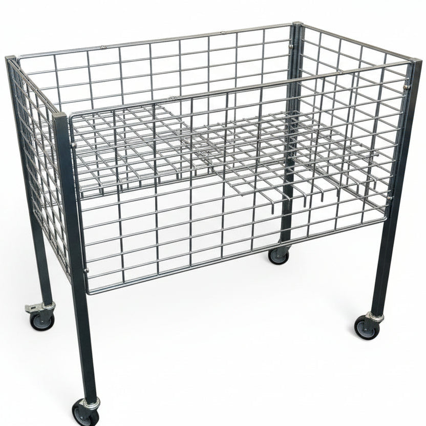 Galvaniseret Boxer 2 salgskurv med justerbar bund, 50 x 95,6 x 90 cm