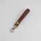 Leather strap, brown. Slim version. 1.6 x 17 cm. Jeans hook