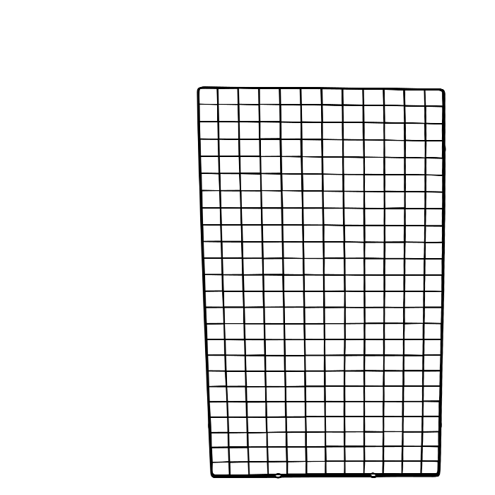 Grid (60 x H120 cm.) - Black