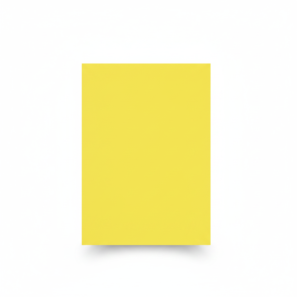 Signage paper, unprinted, A4, yellow, pack of 50 pcs.