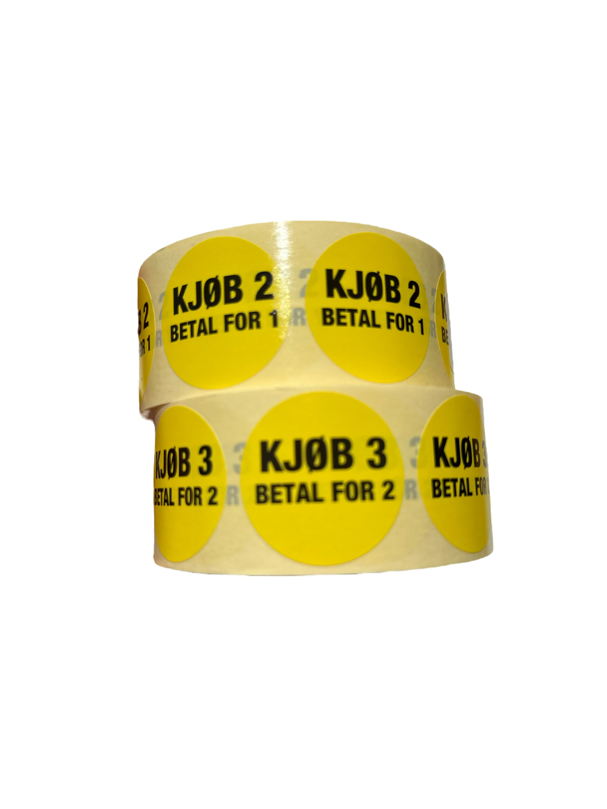 Label - Buy 2, Pay for 1, Yellow, Roll of 1000 pcs.