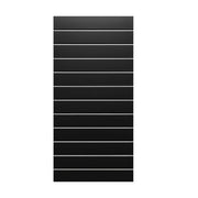 Grooved panel - 59.5 x 120 cm - black - 10 cm - Super set, light texture