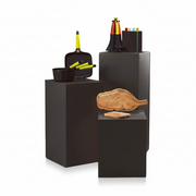Podie set with 3 pcs. Black - unassembled