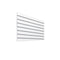 Grooved panel - 120 x 80 cm. - white - 10 cm. 1 pc. - Super set, light texture