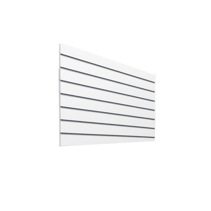 Grooved panel - 120 x 80 cm. - white - 10 cm. 1 pc. - Super set, light texture