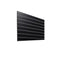 Grooved panel - 120 x 80 cm. - black - 10 cm. 1 pc. - Super set, light texture