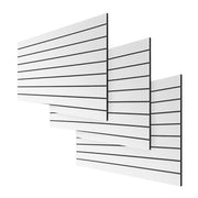 Grooved panel - 120 x 240 cm - white - 10 cm (3 pcs 120 x 80) - Super set, light texture. Price shown per pc.