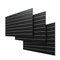 Grooved panel - 120 x 240 cm - black - 10 cm (3 pcs. 120 x 80) - Super set, light texture. Price shown per pc.