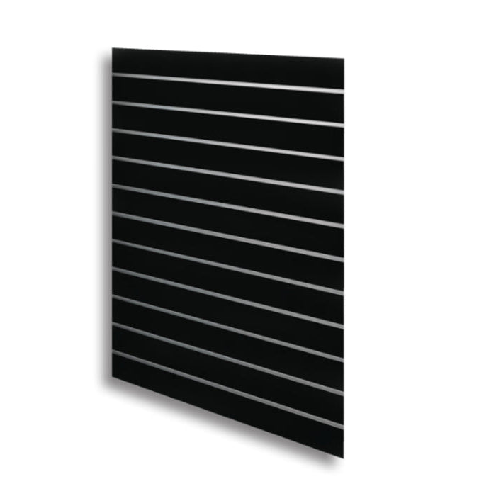 Sort Supersæt rillepanel 120 x 120 cm med let tekstur