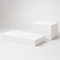 Podium set for mannequins, set of 2 pieces, white. Low