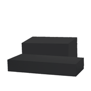 Podie stands for mannequins, set of 2 pcs., black. Low