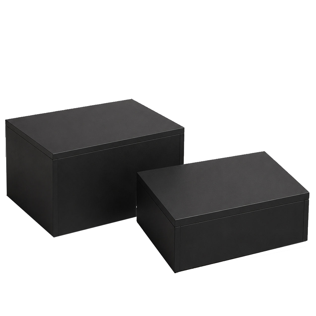 Podium set for mannequins, set of 2 pcs, black