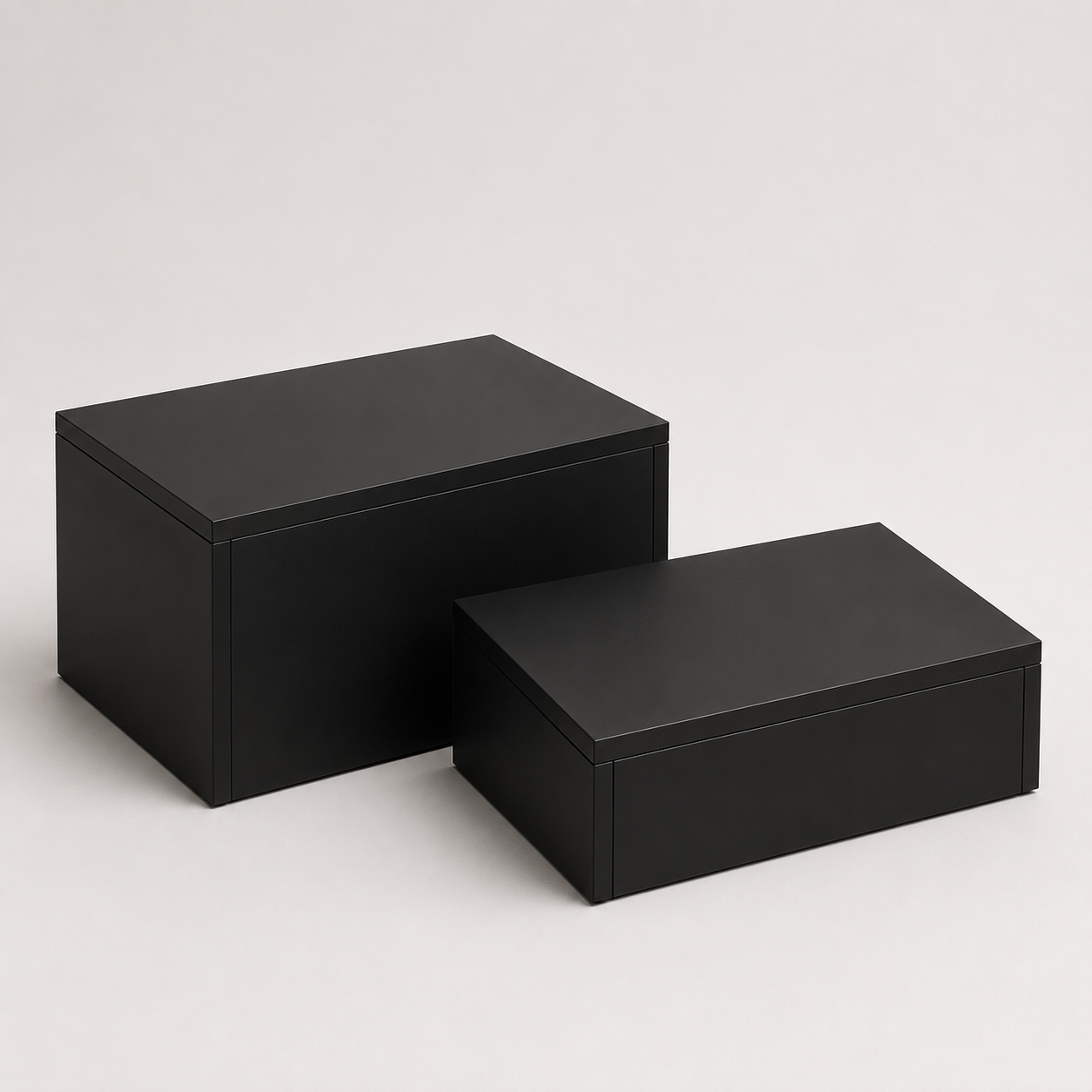 Podium set for mannequins, set of 2 pcs, black