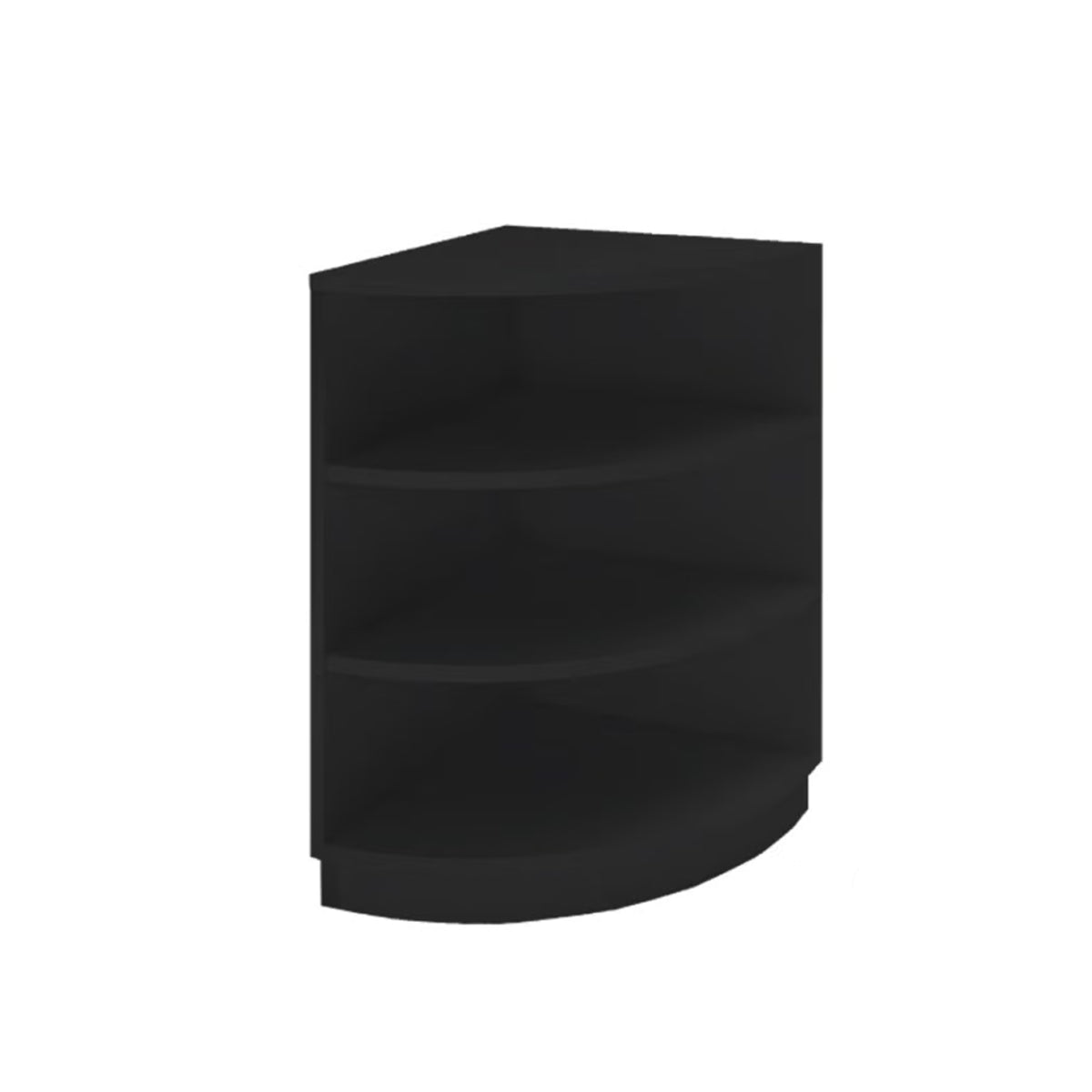 MADS shop counter corner, black. B 60