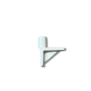 Shelf supports / pins. WHITE plastic. PN Bracket, 5 mm.