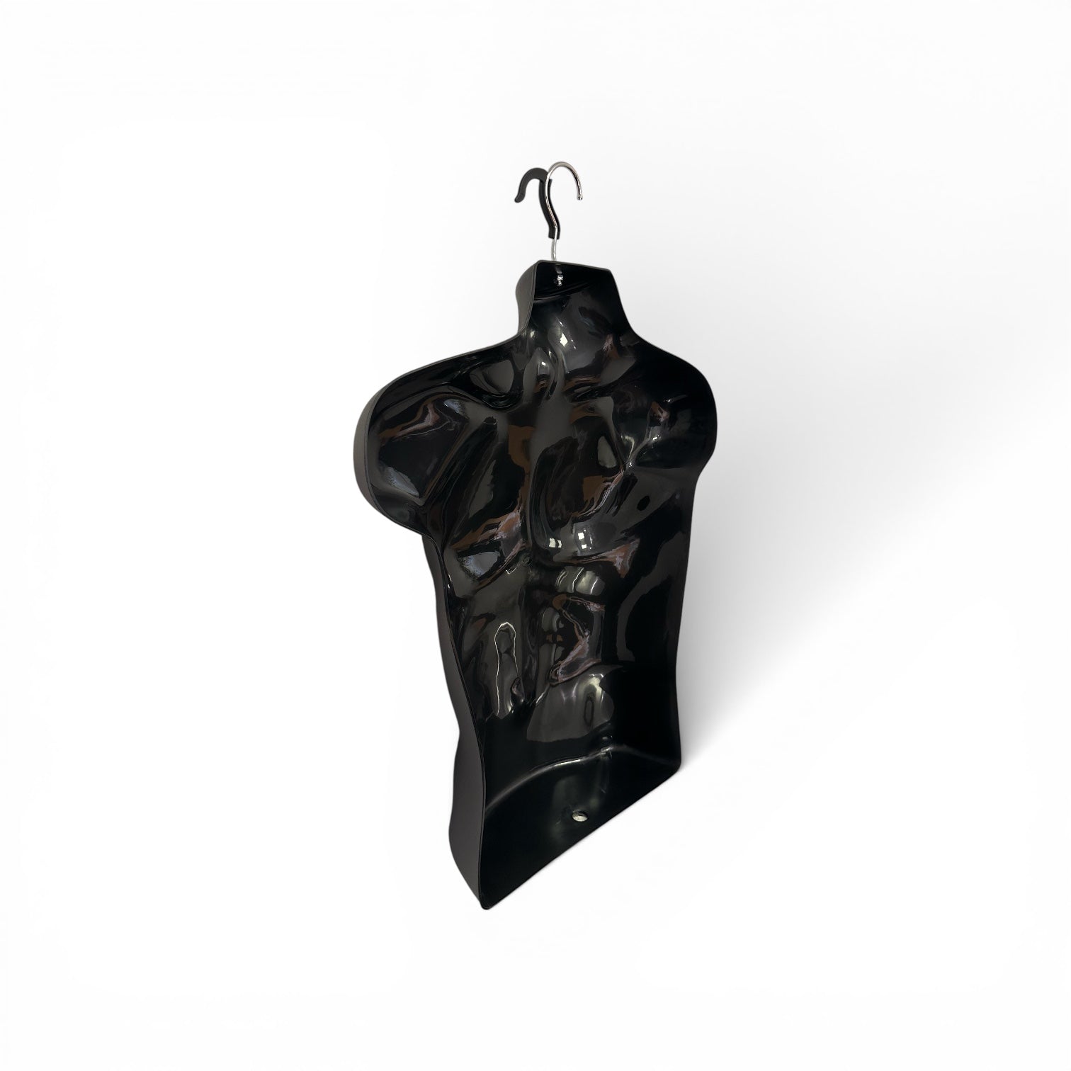 Hængetorso, men's, short, with front and hook, black, H70 cm