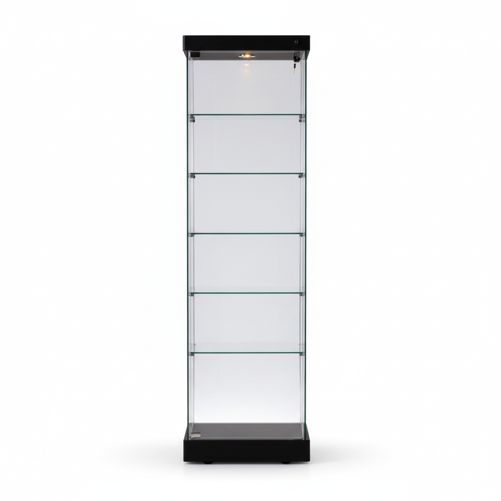 Display cabinet - Toscana 1 - high model. 50 x 46 x H 184 cm. - Black