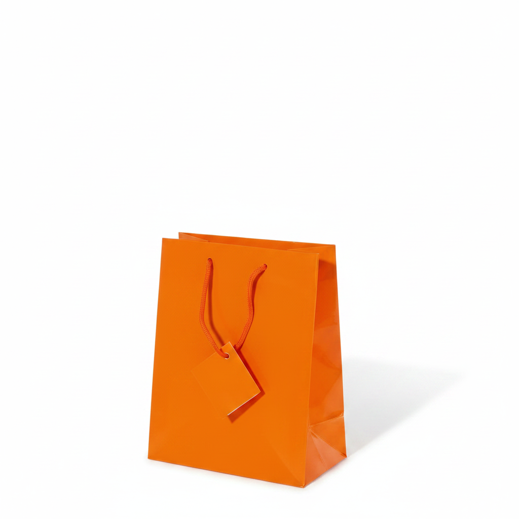 Brilliant orange. H 10.8 cm. Paper bag. 20 pcs.