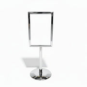 Menu holder, A5, chrome