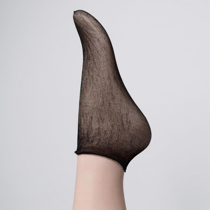 Engangsstrømper, æske med 144 stk., sort