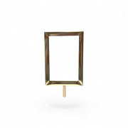 Sign frame, A6, metal, chrome.