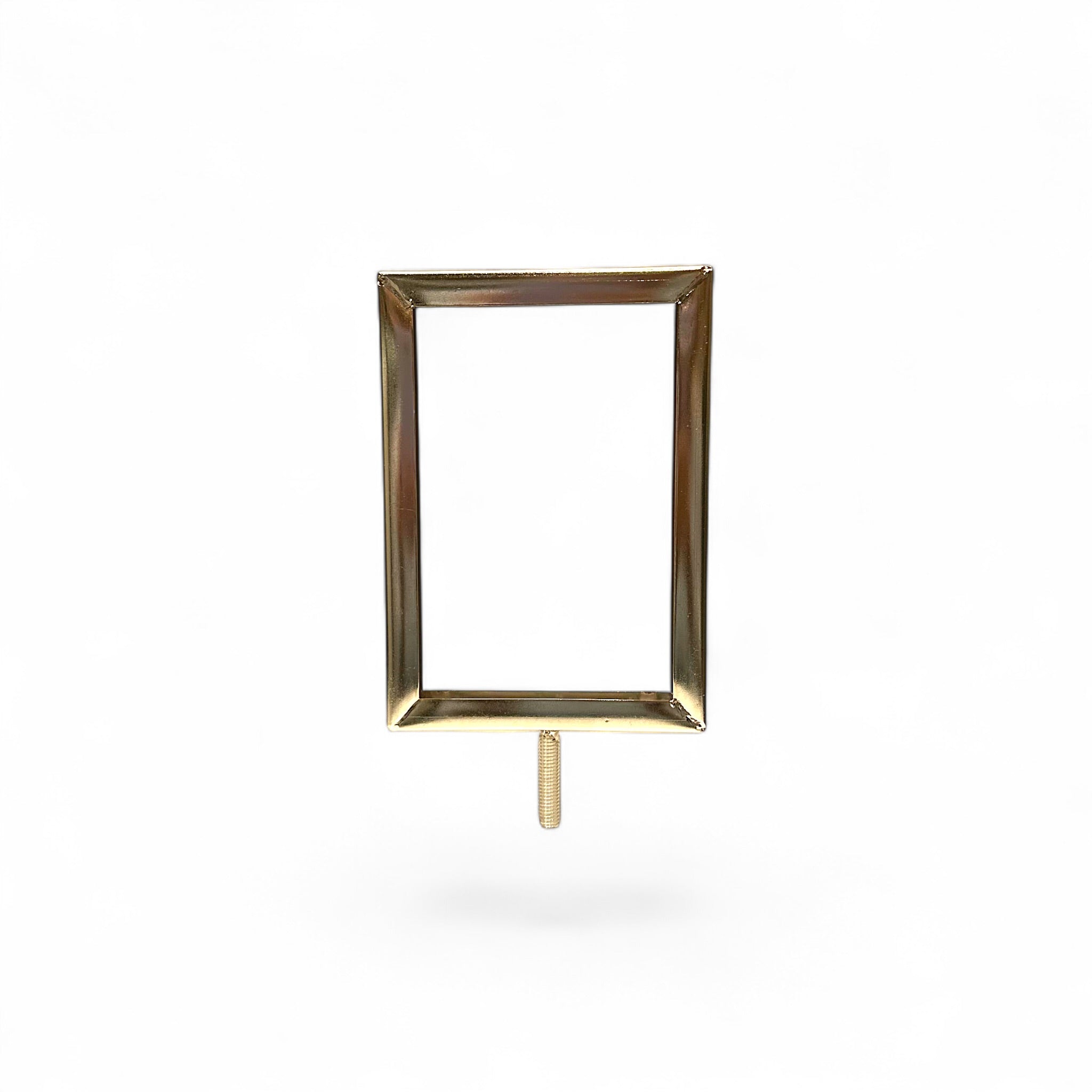 Sign frame, A6, metal, chrome.