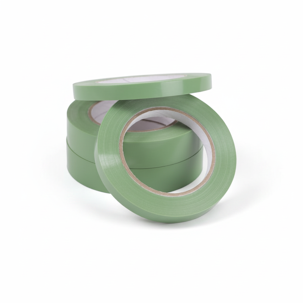 Bag-closing machine tape in green, 6 rolls. Price shown per pc.