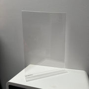 Acrylic A4 portrait tabletop sign holder