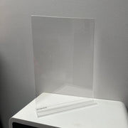 Acrylic A4 portrait tabletop sign holder