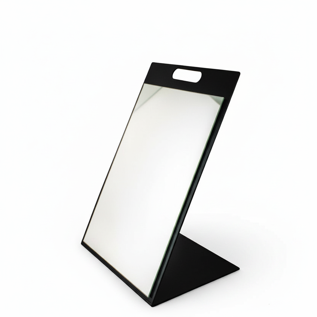 Wall mirror, black, 30 x H40 cm