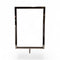Sign frame, A4, metal, galvanized