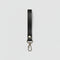Leather strap, black. Narrow version. 1.6 x 17 cm. Jeans hook