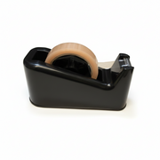 Tape dispenser for store tape, large model, fits 33 mm and 66 mm rolls, black