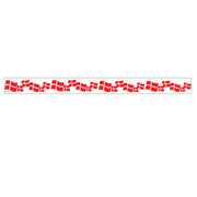 Window streamer with Danish flag - 120 cm.