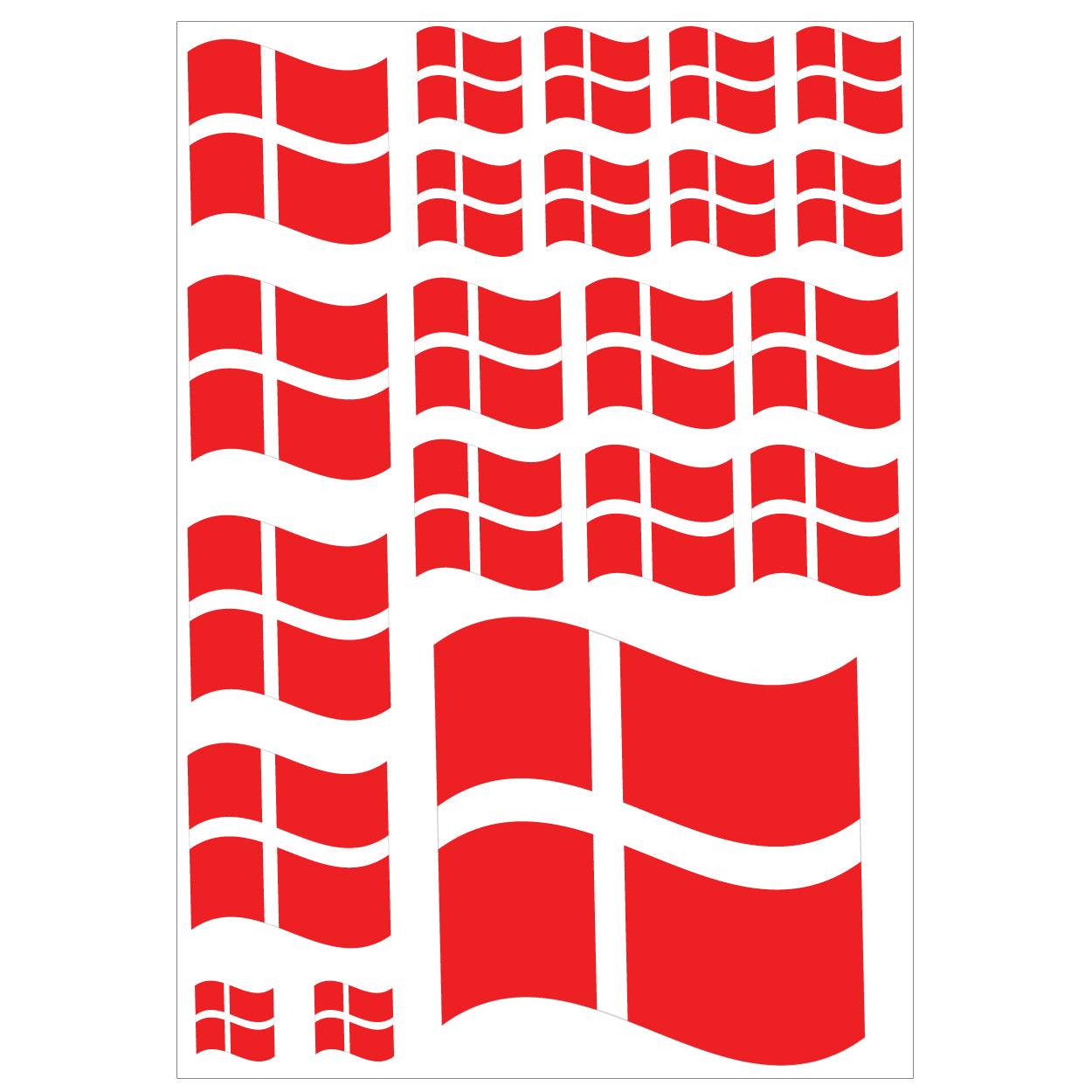 Poster. Dannebrog flag, 50 x 70 cm - for cutting