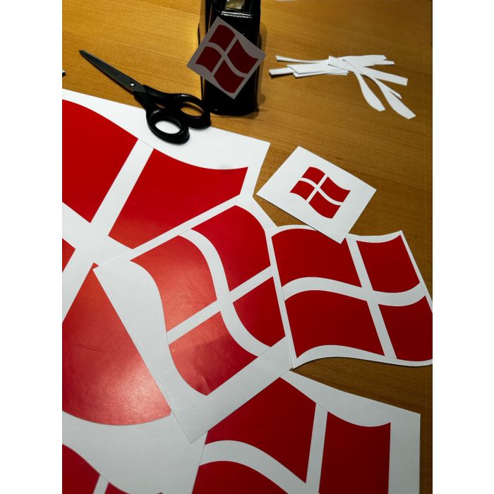 Poster. Dannebrog flag, 50 x 70 cm - for cutting
