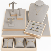 Gray jewelry display. Set of 7 units.