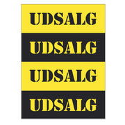 Poster. Sale, black and yellow, 50 x 70 cm