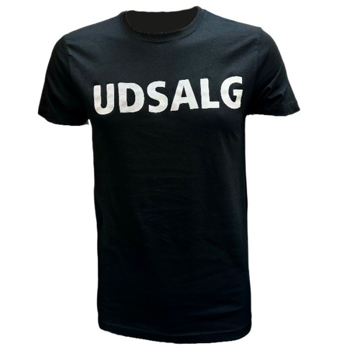 T-shirt UDSALG. Sort tema
