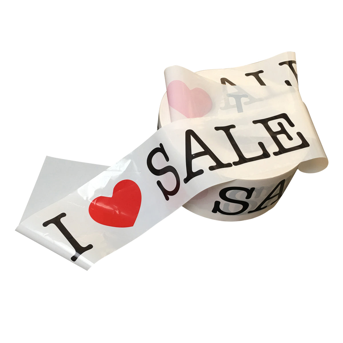 Barrier tape - I LOVE SALE - 250 mtr.