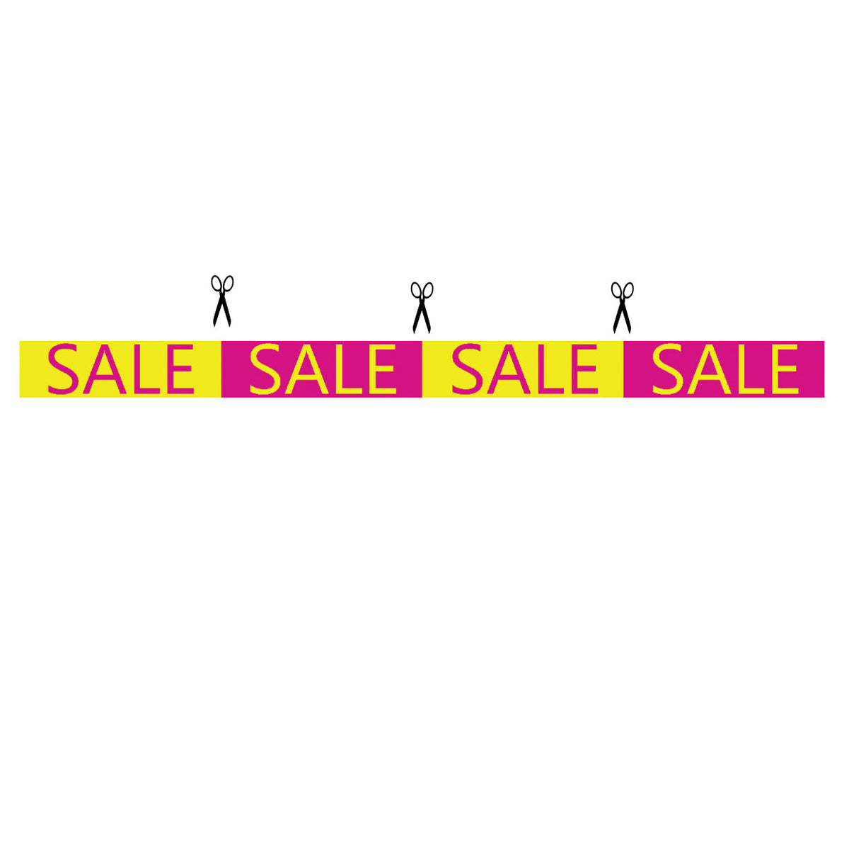 Window streamer w/ SALE - 120 cm.